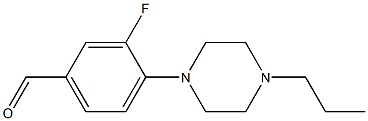 3-fluoro-4-(4-propylpiperazin-1-yl)benzaldehyde Structure