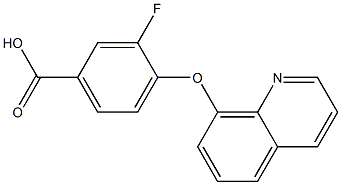 3-fluoro-4-(quinolin-8-yloxy)benzoic acid Structure