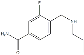 3-fluoro-4-[(propylamino)methyl]benzamide Structure