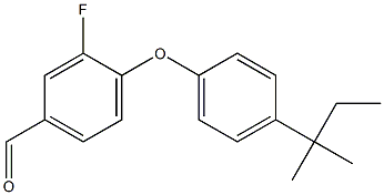 3-fluoro-4-[4-(2-methylbutan-2-yl)phenoxy]benzaldehyde Structure