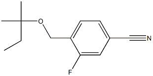 3-fluoro-4-{[(2-methylbutan-2-yl)oxy]methyl}benzonitrile Structure