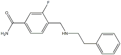 3-fluoro-4-{[(2-phenylethyl)amino]methyl}benzamide Structure