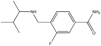 3-fluoro-4-{[(3-methylbutan-2-yl)amino]methyl}benzamide Structure