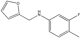 3-fluoro-N-(furan-2-ylmethyl)-4-methylaniline Structure