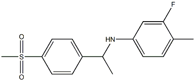 3-fluoro-N-[1-(4-methanesulfonylphenyl)ethyl]-4-methylaniline 구조식 이미지