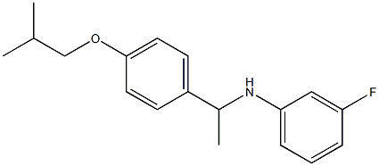 3-fluoro-N-{1-[4-(2-methylpropoxy)phenyl]ethyl}aniline Structure