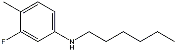 3-fluoro-N-hexyl-4-methylaniline 구조식 이미지