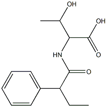 3-hydroxy-2-(2-phenylbutanamido)butanoic acid 구조식 이미지