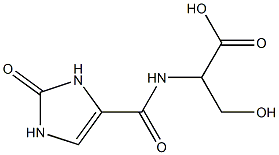 3-hydroxy-2-[(2-oxo-2,3-dihydro-1H-imidazol-4-yl)formamido]propanoic acid 구조식 이미지