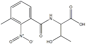 3-hydroxy-2-[(3-methyl-2-nitrophenyl)formamido]butanoic acid Structure