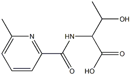 3-hydroxy-2-{[(6-methylpyridin-2-yl)carbonyl]amino}butanoic acid Structure