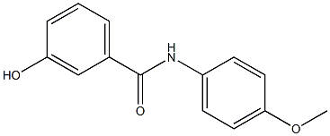 3-hydroxy-N-(4-methoxyphenyl)benzamide Structure