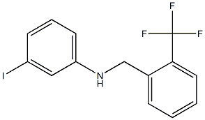 3-iodo-N-{[2-(trifluoromethyl)phenyl]methyl}aniline 구조식 이미지