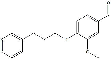 3-methoxy-4-(3-phenylpropoxy)benzaldehyde 구조식 이미지