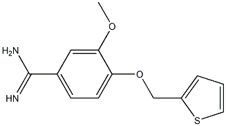 3-methoxy-4-(thien-2-ylmethoxy)benzenecarboximidamide 구조식 이미지