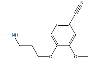 3-methoxy-4-[3-(methylamino)propoxy]benzonitrile Structure