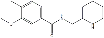 3-methoxy-4-methyl-N-(piperidin-2-ylmethyl)benzamide Structure