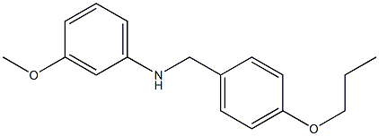 3-methoxy-N-[(4-propoxyphenyl)methyl]aniline 구조식 이미지