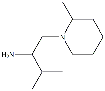 3-methyl-1-(2-methylpiperidin-1-yl)butan-2-amine Structure