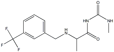 3-methyl-1-[2-({[3-(trifluoromethyl)phenyl]methyl}amino)propanoyl]urea 구조식 이미지