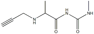 3-methyl-1-[2-(prop-2-yn-1-ylamino)propanoyl]urea Structure