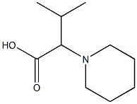 3-methyl-2-(piperidin-1-yl)butanoic acid Structure