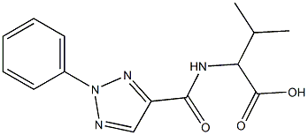 3-methyl-2-[(2-phenyl-2H-1,2,3-triazol-4-yl)formamido]butanoic acid Structure