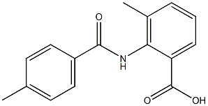 3-methyl-2-[(4-methylbenzoyl)amino]benzoic acid Structure