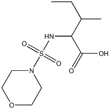 3-methyl-2-[(morpholine-4-sulfonyl)amino]pentanoic acid Structure