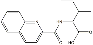 3-methyl-2-[(quinolin-2-ylcarbonyl)amino]pentanoic acid 구조식 이미지