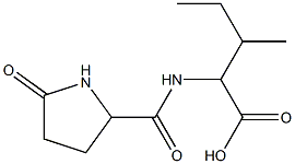 3-methyl-2-{[(5-oxopyrrolidin-2-yl)carbonyl]amino}pentanoic acid 구조식 이미지