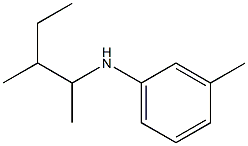 3-methyl-N-(3-methylpentan-2-yl)aniline 구조식 이미지