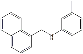 3-methyl-N-(naphthalen-1-ylmethyl)aniline Structure