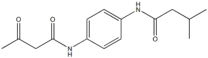 3-methyl-N-[4-(3-oxobutanamido)phenyl]butanamide Structure