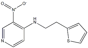 3-nitro-N-[2-(thiophen-2-yl)ethyl]pyridin-4-amine Structure