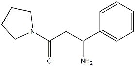 3-oxo-1-phenyl-3-pyrrolidin-1-ylpropan-1-amine 구조식 이미지