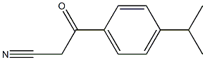 3-oxo-3-[4-(propan-2-yl)phenyl]propanenitrile 구조식 이미지