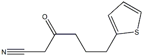 3-oxo-6-(thiophen-2-yl)hexanenitrile 구조식 이미지