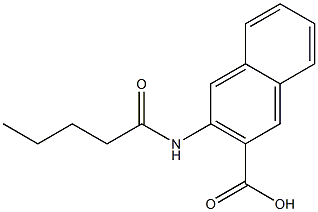 3-pentanamidonaphthalene-2-carboxylic acid 구조식 이미지