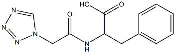 3-phenyl-2-[(1H-tetrazol-1-ylacetyl)amino]propanoic acid Structure