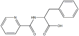 3-phenyl-2-[(pyridin-2-ylcarbonyl)amino]propanoic acid 구조식 이미지