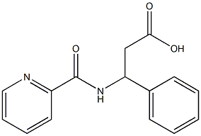3-phenyl-3-[(pyridin-2-ylcarbonyl)amino]propanoic acid 구조식 이미지