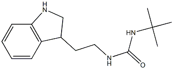 3-tert-butyl-1-[2-(2,3-dihydro-1H-indol-3-yl)ethyl]urea 구조식 이미지