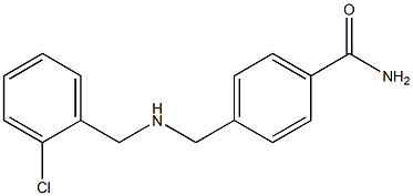 4-({[(2-chlorophenyl)methyl]amino}methyl)benzamide 구조식 이미지