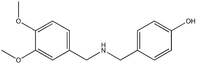 4-({[(3,4-dimethoxyphenyl)methyl]amino}methyl)phenol Structure