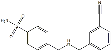 4-({[(3-cyanophenyl)methyl]amino}methyl)benzene-1-sulfonamide Structure