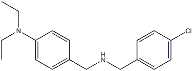 4-({[(4-chlorophenyl)methyl]amino}methyl)-N,N-diethylaniline Structure
