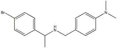 4-({[1-(4-bromophenyl)ethyl]amino}methyl)-N,N-dimethylaniline Structure