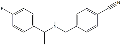 4-({[1-(4-fluorophenyl)ethyl]amino}methyl)benzonitrile Structure