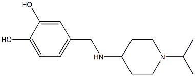 4-({[1-(propan-2-yl)piperidin-4-yl]amino}methyl)benzene-1,2-diol 구조식 이미지